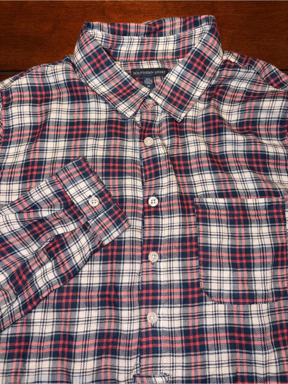 NWT Southern Shirt Taylor Tunic Popover Austin Plaid Flannel Women’s Medium